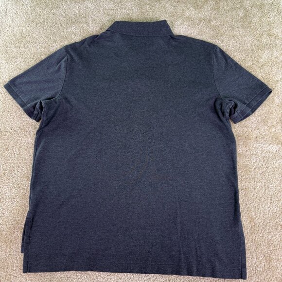 Polo Ralph Lauren Polo Shirt Mens Size Large Gray Pima Soft Touch Cotton F013 - Picture 7 of 10